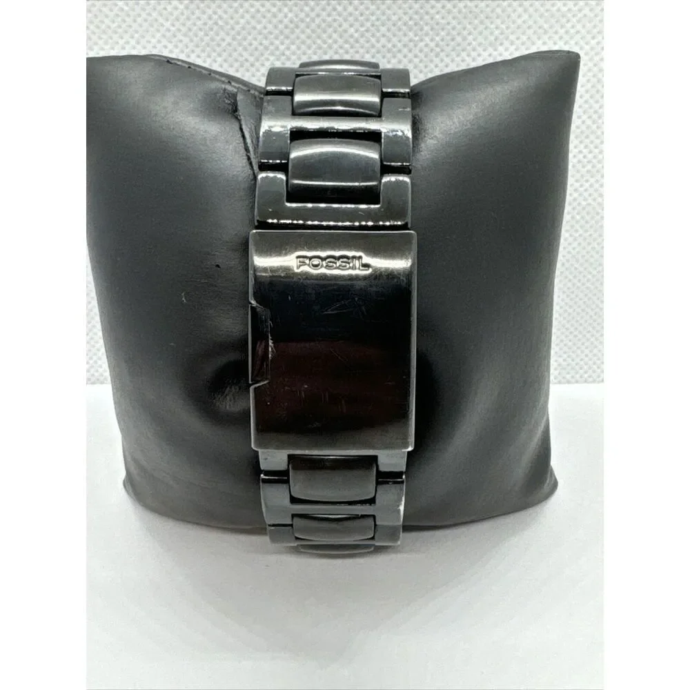 Fossil FS4120 Men's Black Stainless Steel Analog Dial Quartz Wrist Watch JNA343